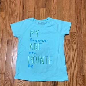 Kids active wear under armor blue